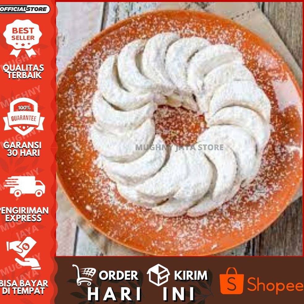 

QHE426 murah TERLARIS COD kue Putri Salju Kue Putri salju Isi 25 gram 14 Kg Per Toples cemilan keluarga