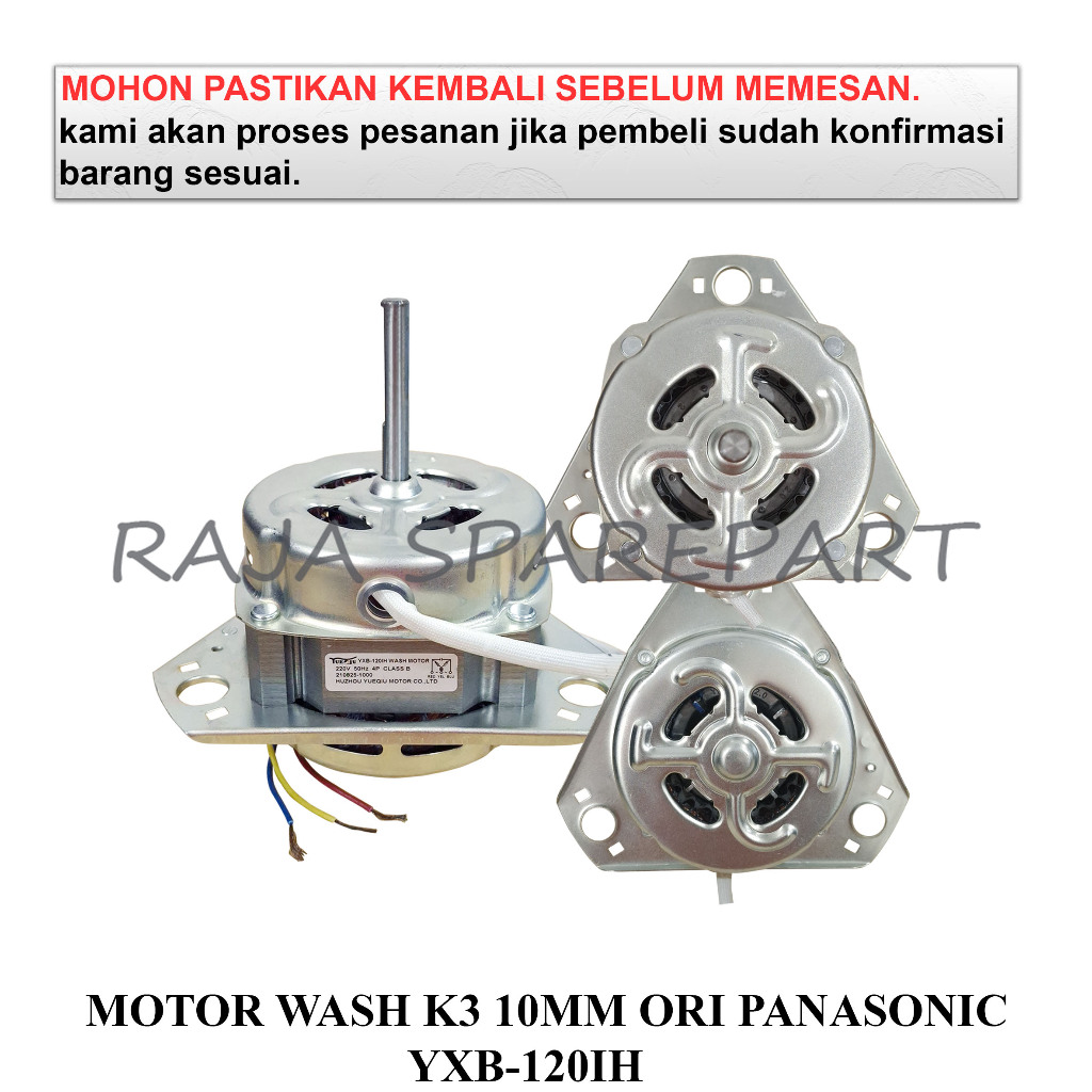 MSKOP1 DINAMO PENCUCI MESIN CUCI/MOTOR WASH K3 10MM ORI PANASONIC YXB-120IH