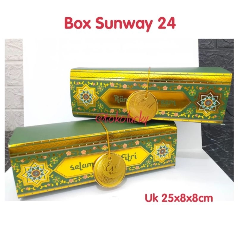 

kotak lebaran sunway 24/box lebaran