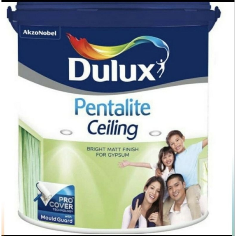 Cat Dulux Pentalite Ceiling White Supermatt 25kg cat plafon