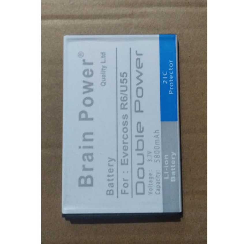 battery batre evercoss R6/U55.double power