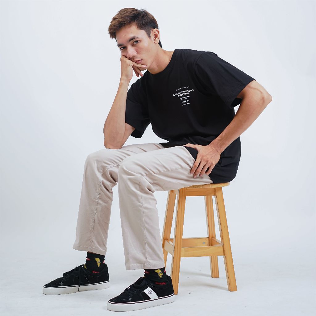 DizzyMfg - Tshirt 24/7 Black White