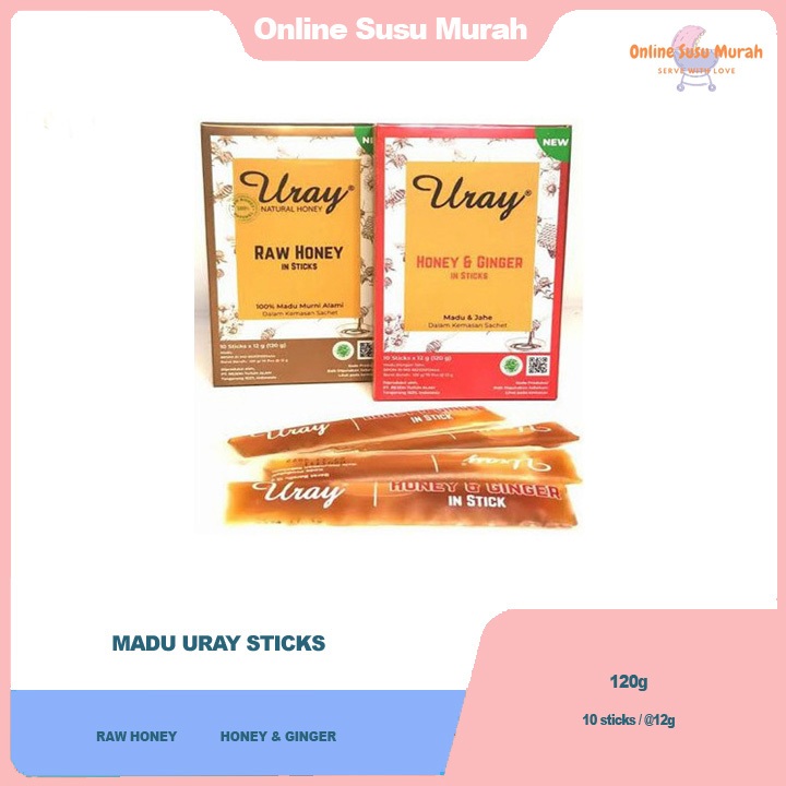 

Madu Uray Honey Stick Sachet Original Madu Murni Madu Asli Organik