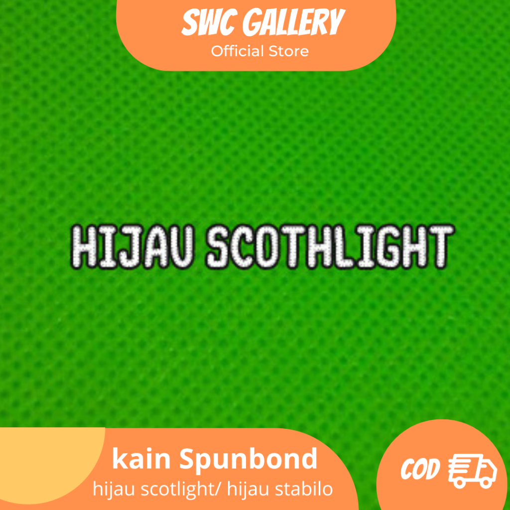 Spunbond 100gr 160 cm Sponbond Spun bond kain Kain Furing Non Moven warna hijau stabilo