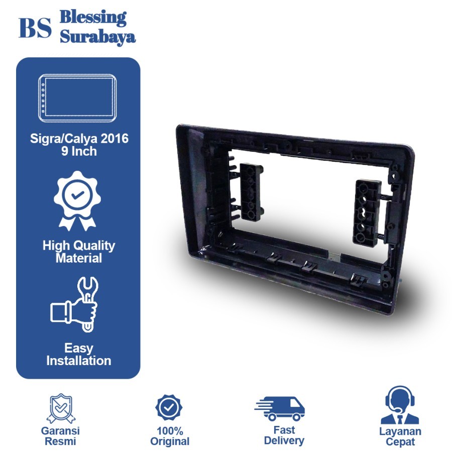 Frame Head Unit Android 9 Inch Mobil Calya/Sigra 2016
