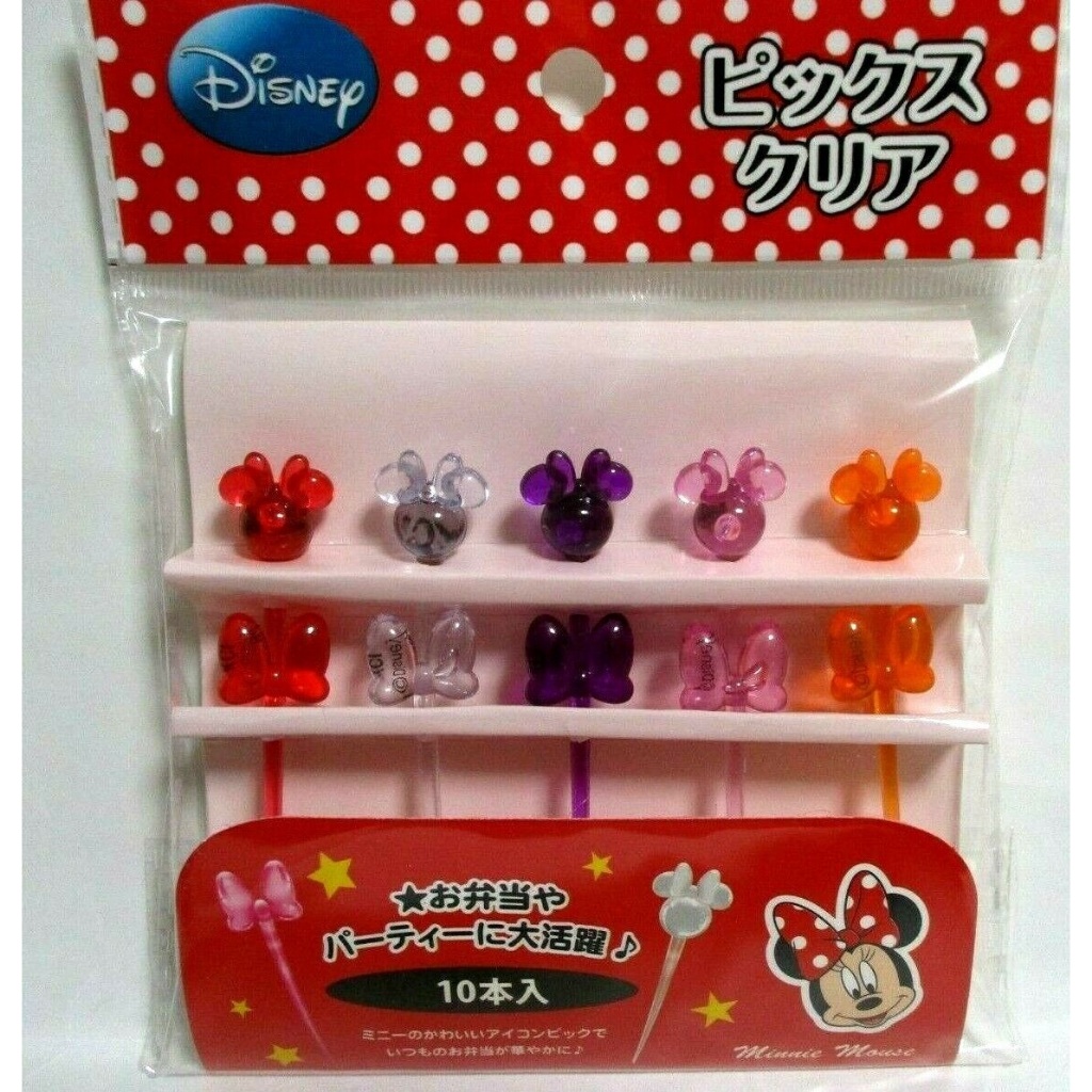Disney Minnie Kawaii Clear Food Picks (KN-09978)