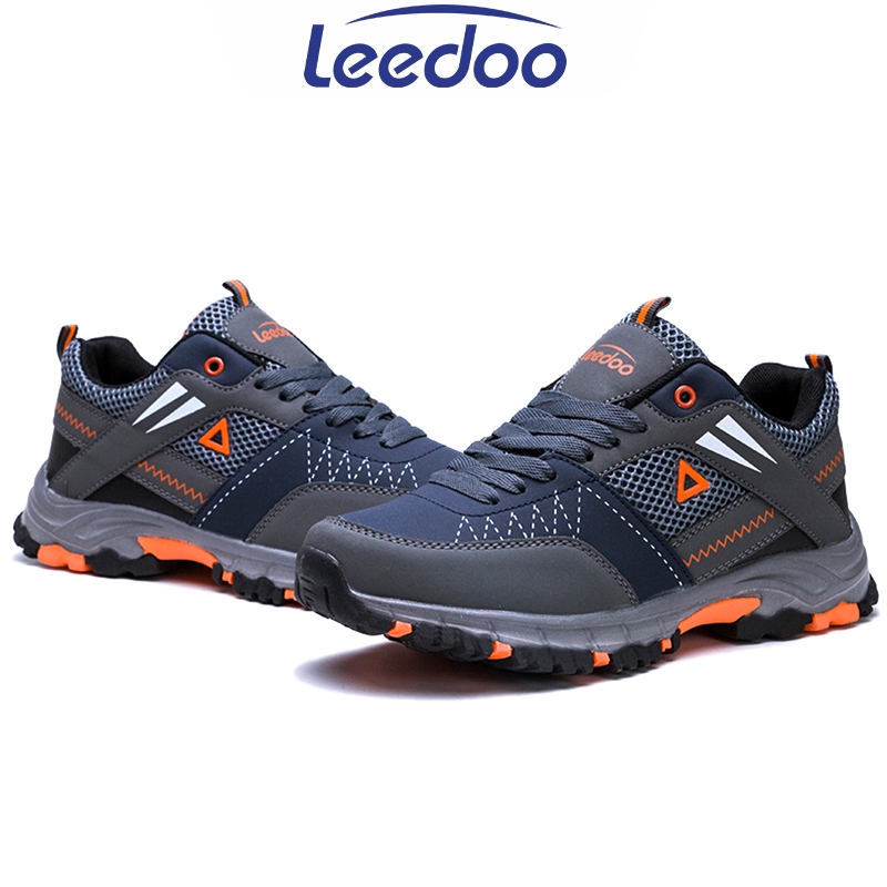 New Leedoo Sepatu Hiking Pria Sneakers Gunung Anti Air Outdoor Shoes Original Kasual Hiking Anti Air