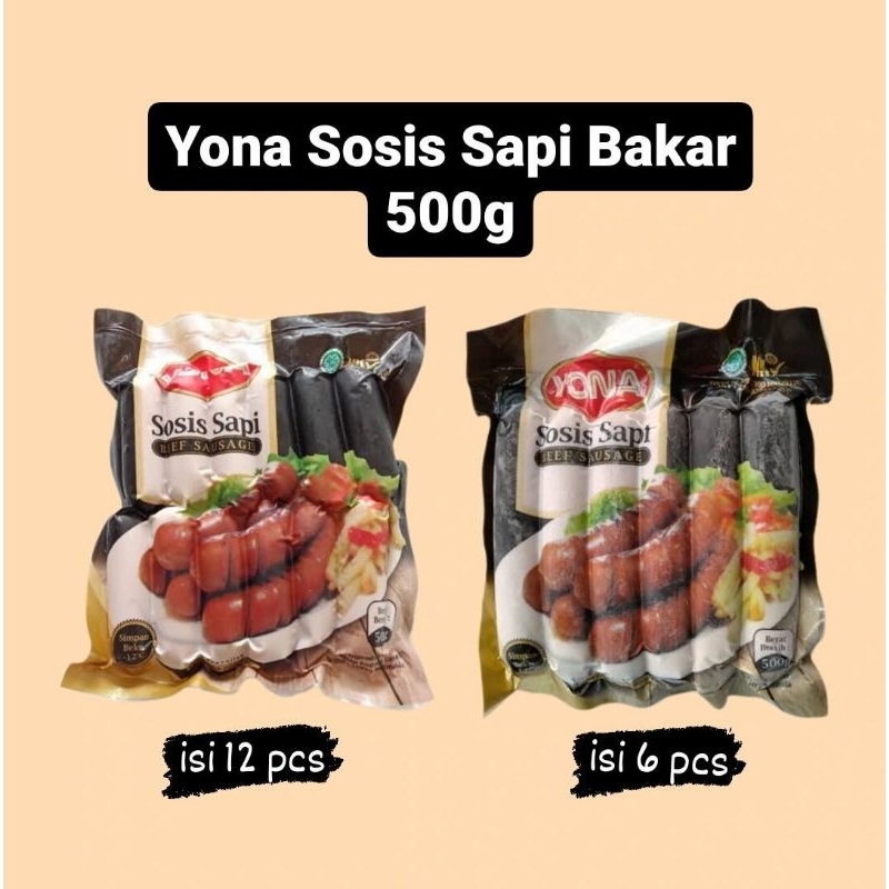 

Yona Sosis Sapi Bakar Jumbo Mini 500gr isi 12