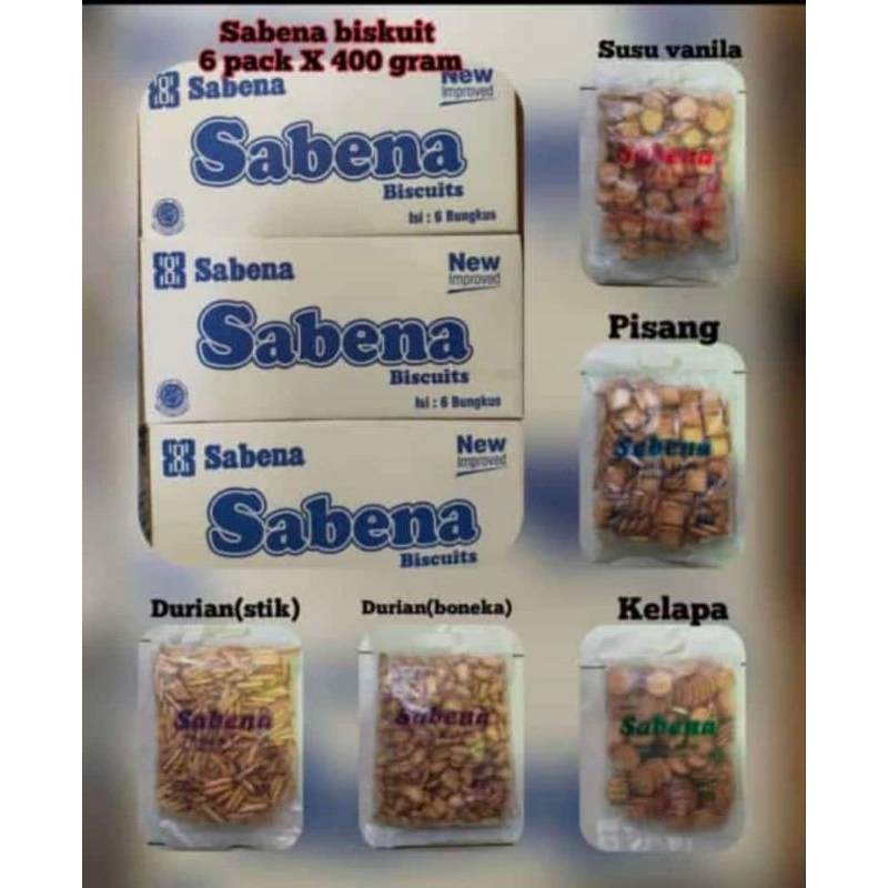 

Sabena Biskuit 400g aneka rasa