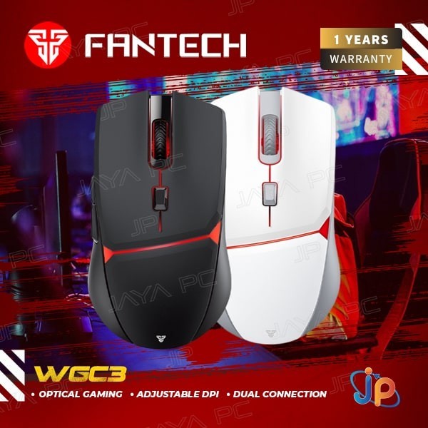 Fantech Crypto WGC3 Gaming Mouse Dual Connection Wireless & Wired
