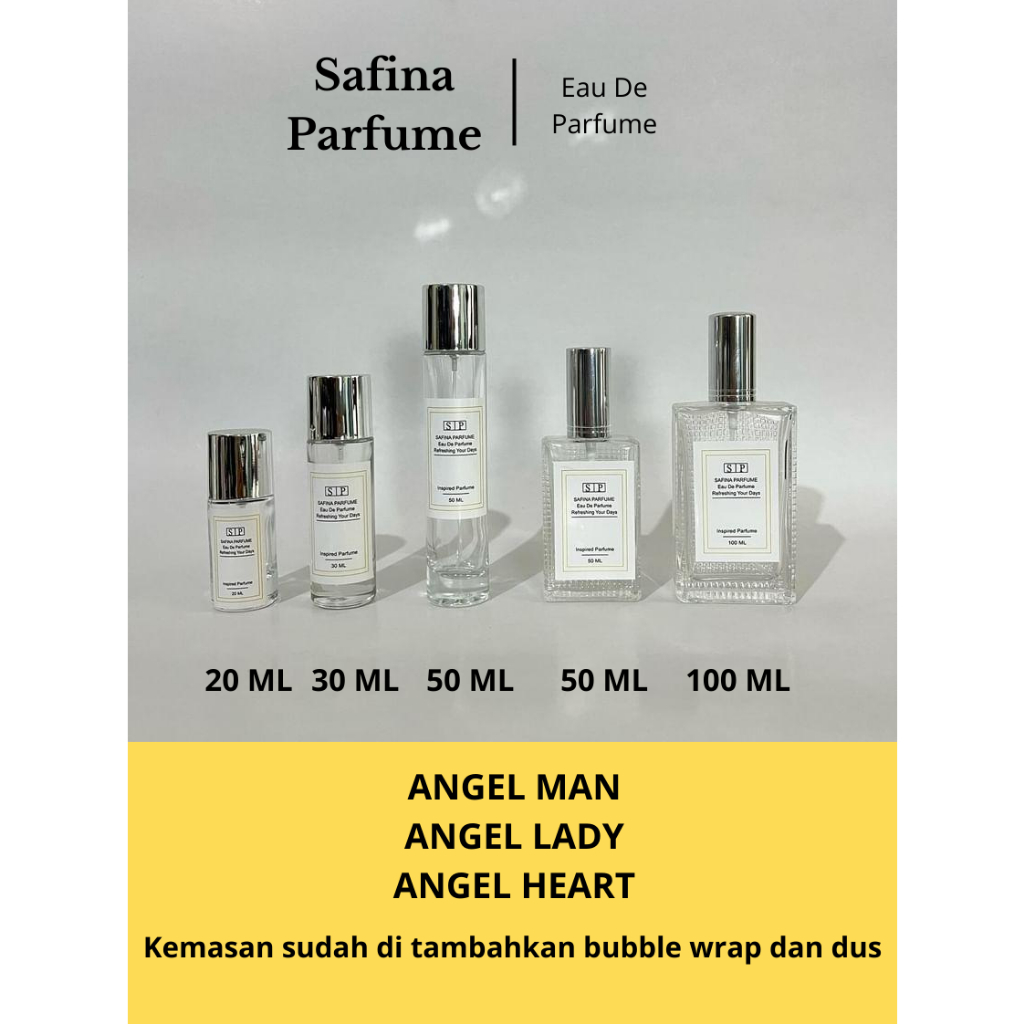 Parfum Angel Man/Angel Lady/Angel Heart Untuk Pria Dan Wanita Aroma Segar Wangi Tahan Lama