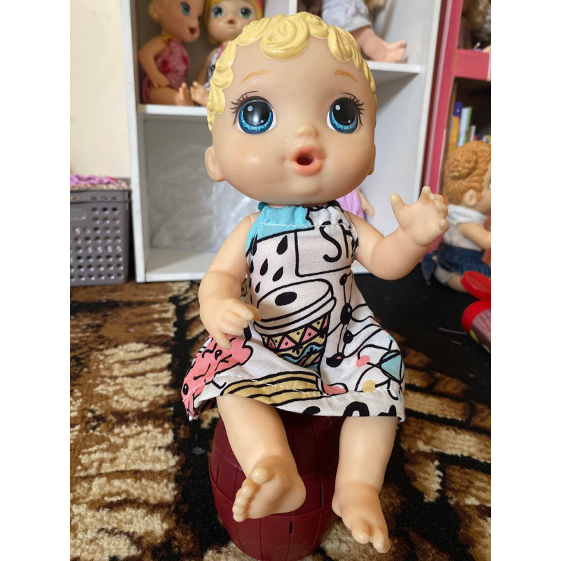 baby alive preloved, baby alive lil sips blonde baby