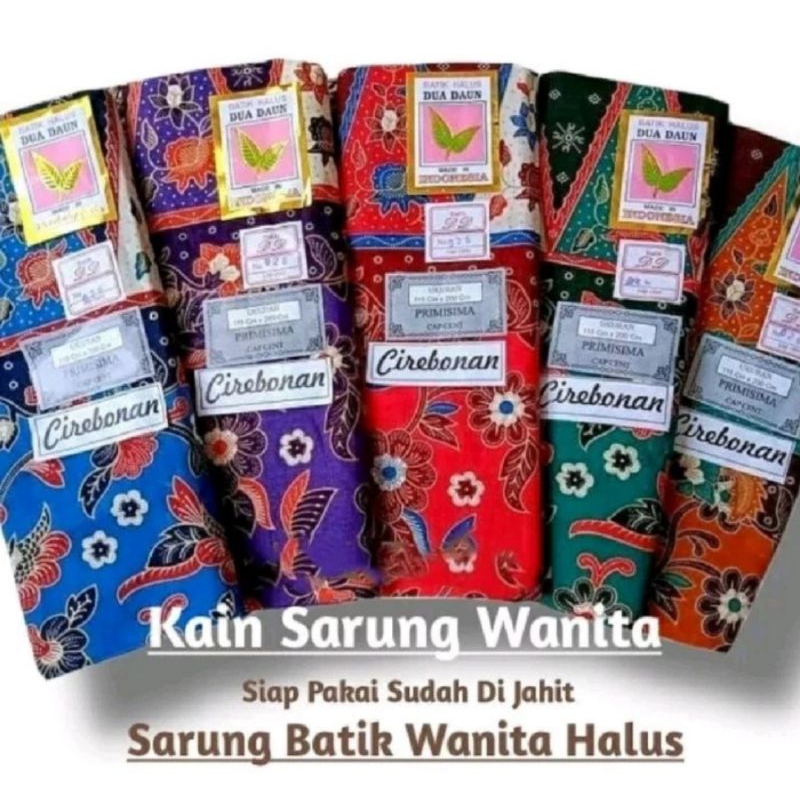 Kain Sarung Batik Katun Siap Pakai Asli Solo
