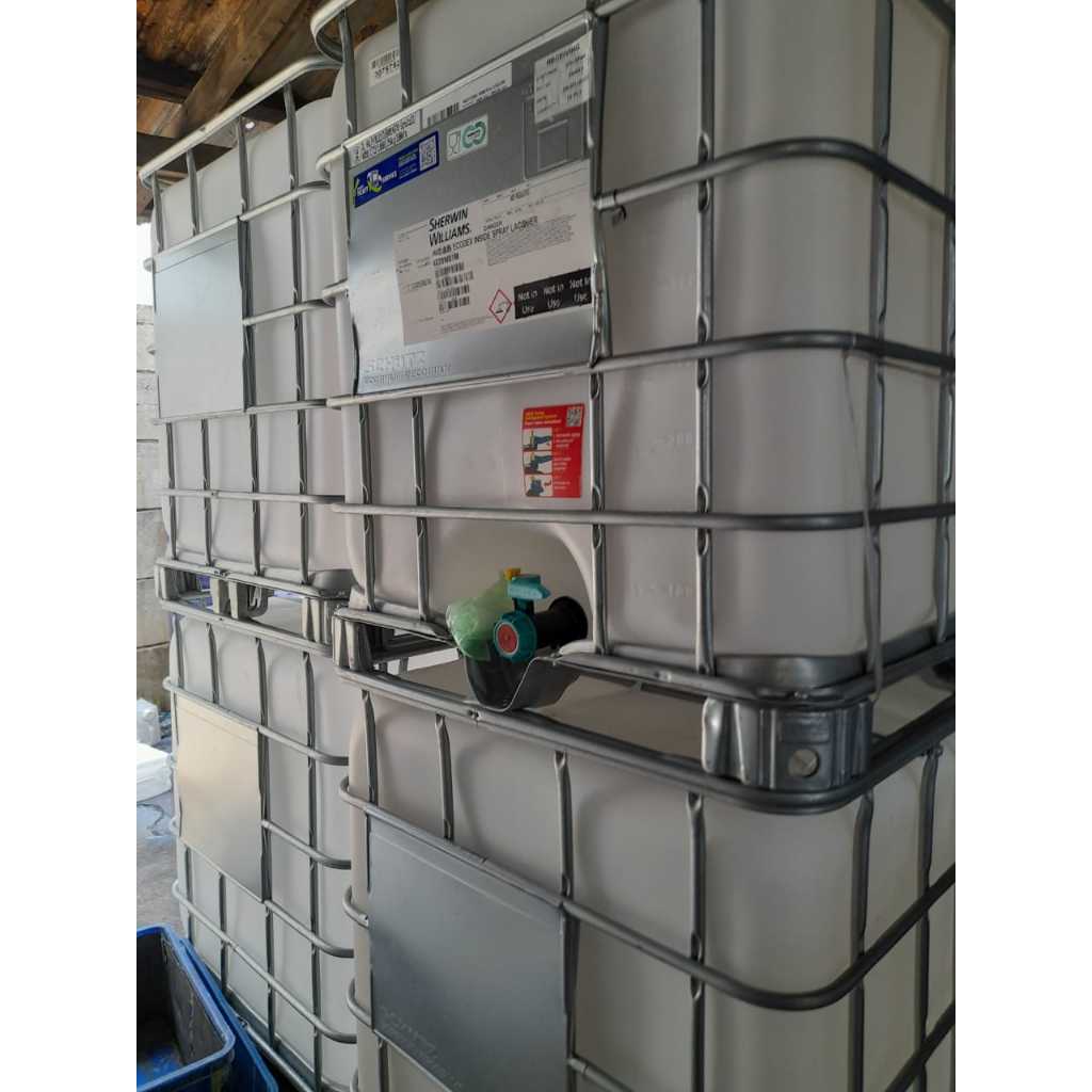 IBC TANK / KEMPU / TANDON 1000L SEPERTI BARU 98%