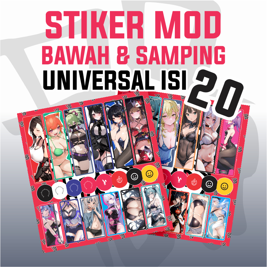 

Stiker Bawah & Samping isi 20 stiker Termurah