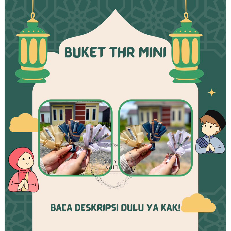 

BUKET THR LEBARAN MINI (Buket Mini Angpau Murah Kosongan | Angpau Lebaran | Angpau Buket Lebaran | mini bouquet buket uang murah THR kecil