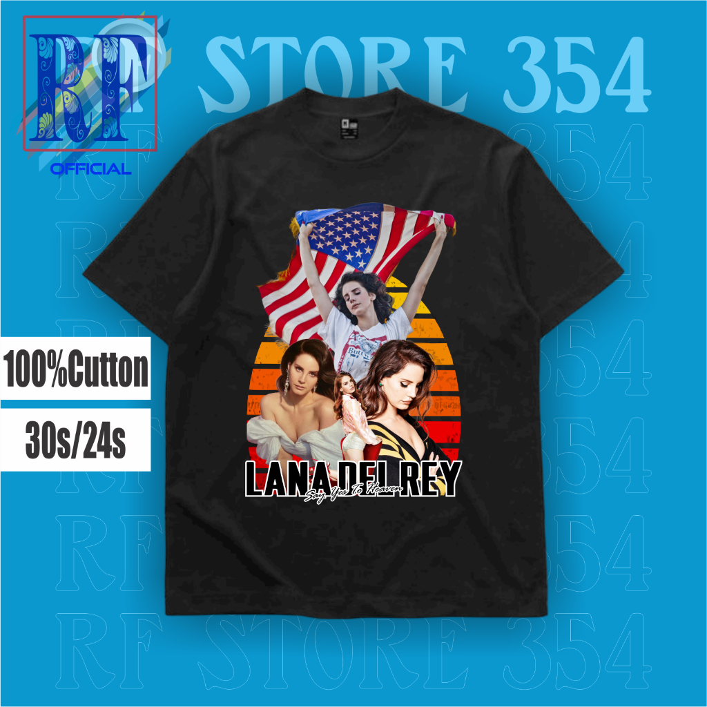 kaos baju LANA DEL REY SAY YES TO HEAVEN LDR tee vintage music musisi BEST SELLER musik pakaian mura