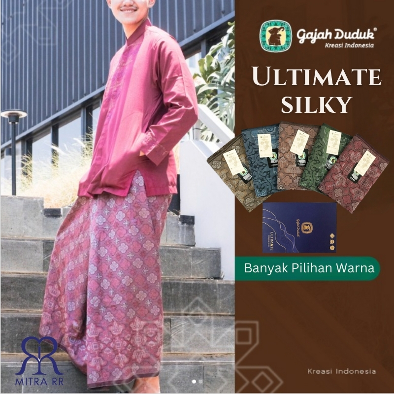Sarung Gajah Duduk Ultimate Premium Silky Terbaru 2024 | Sarung Tenun Sutra Dewasa Exclusive
