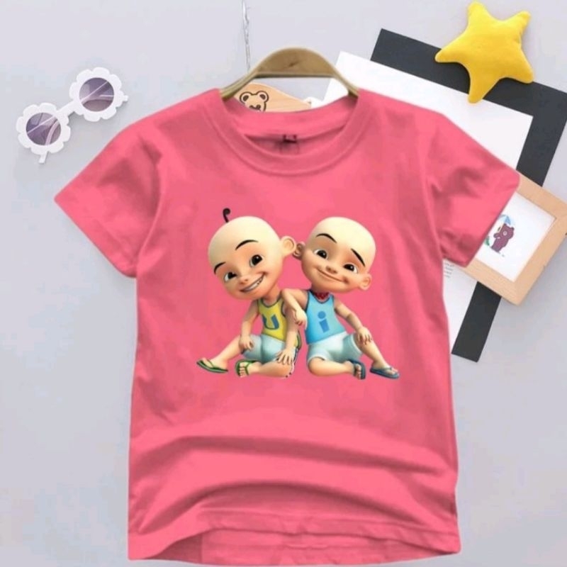 Baju Kaos Anak Upin & Ipin ( 2-10 Tahun ) Unisex Cewek-Cowok