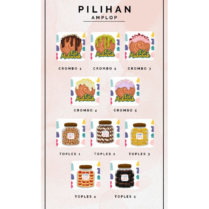 

AMPLOP LEBARAN 2025 VIRAL Amplop BOLAK BALIK CROMBOLONI TOPLES KUE