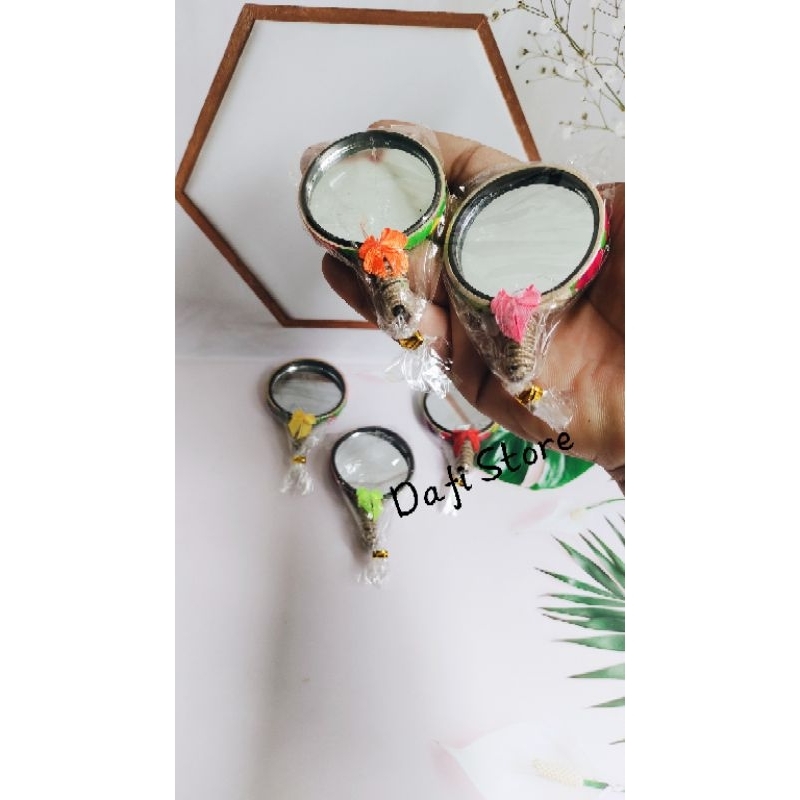 Isi 50 Pcs Souvenir Pernikahan Kaca Cermin Hegel Bulat Gratis Kartu Ucapan Terimakasih