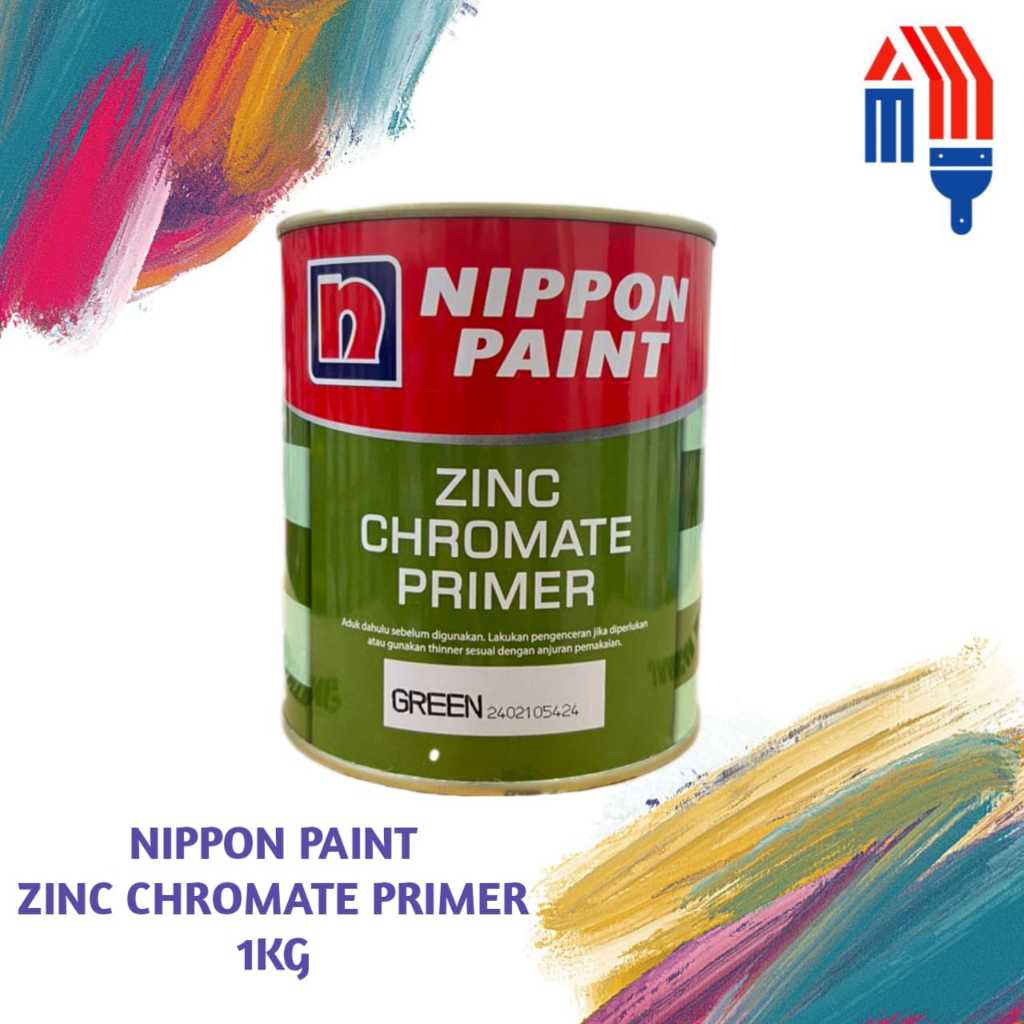 Nippon Paint Zinc Chromate Primer (Green) 1 Kg / Cat Dasar Anti Karat Nippon Paint
