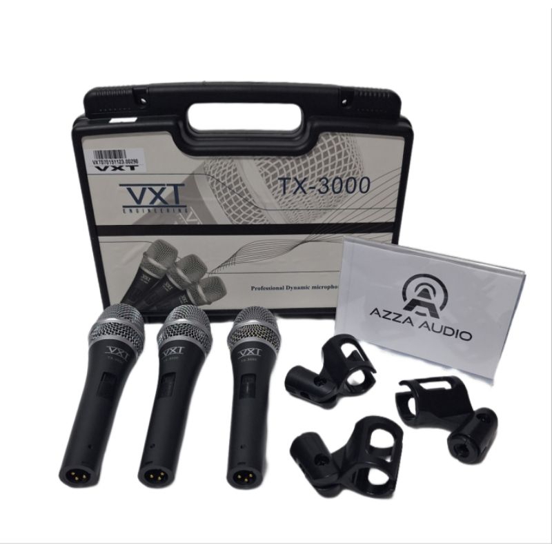 Mic VXT TX 3000 TX3000 microphone 3 Mic Kabel Original