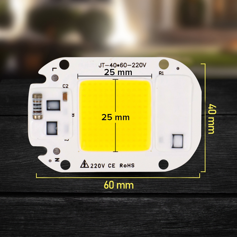Chip Lampu COB LED / Mata Led Pju cobra 20/50 W / Chip LED COB Sorot Floodlight 20 w 50 w Putih