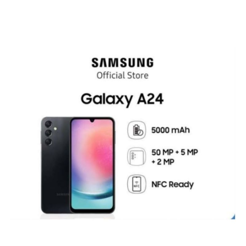 HP SAMSUNG GALAXY A24 8/128 GB - SAMSUNG A 24 RAM 8GB ROM 128GB RESMI