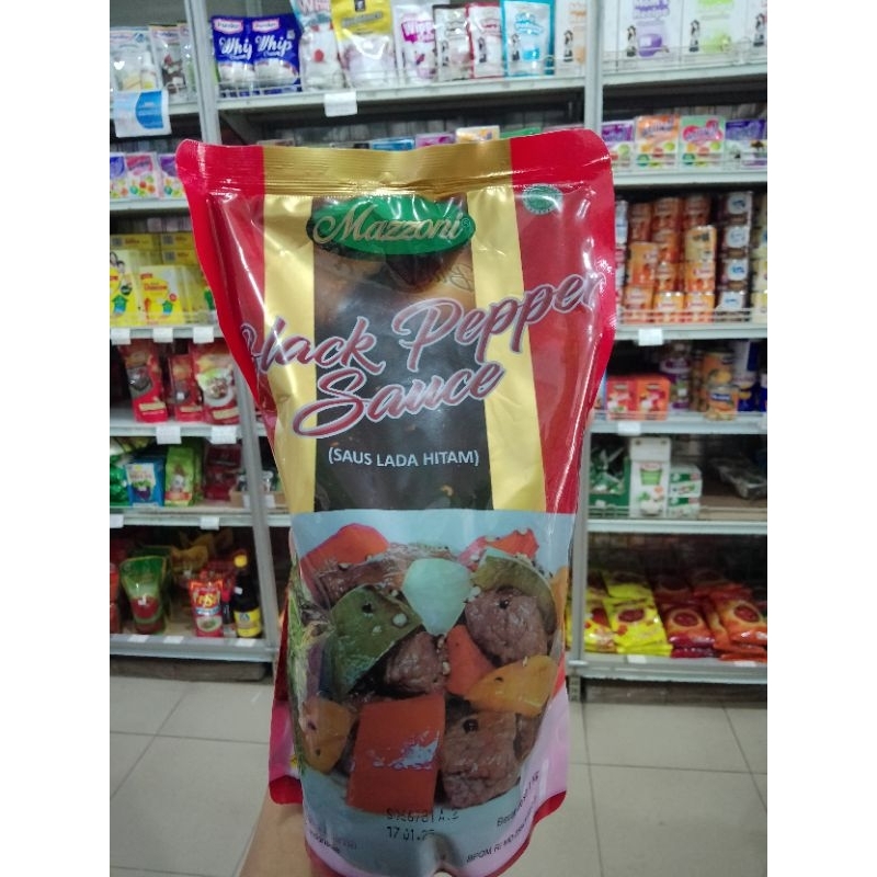 

Mazzoni black pepper sauce 1kg / saus lada hitam / lada hitam