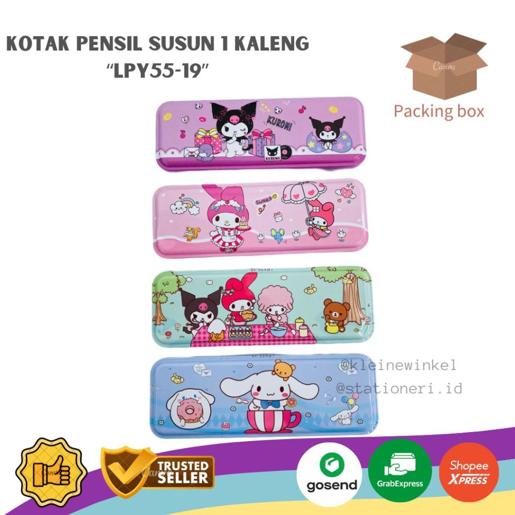 

Kotak Pensil Kaleng Susun 1 LPY55-19