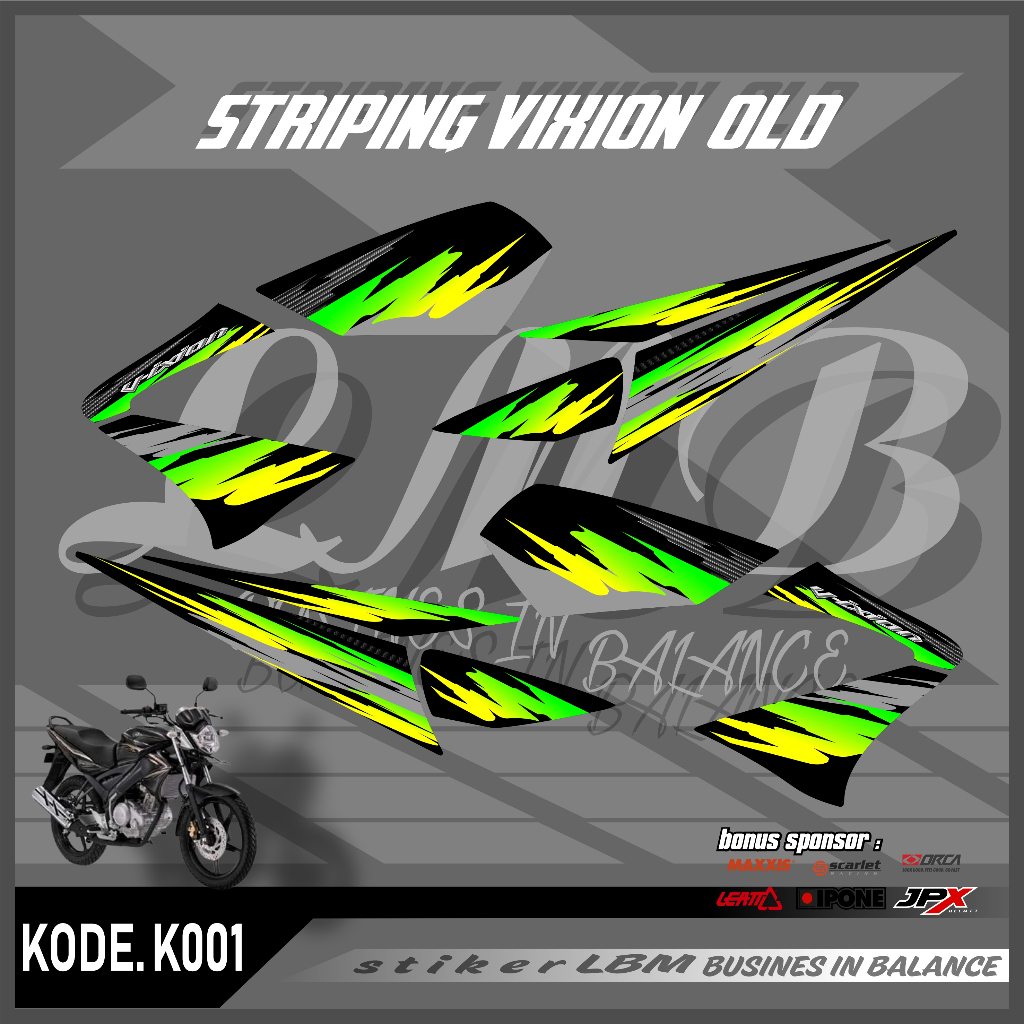STRIPING VIXION OLD/LAMA STIKER VIXION 2008-2012