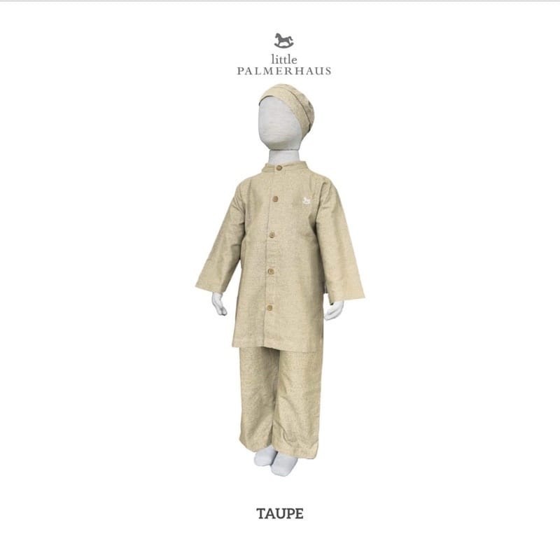 Palmerhaus Classic Koko Set Taupe - Baju Koko Anak