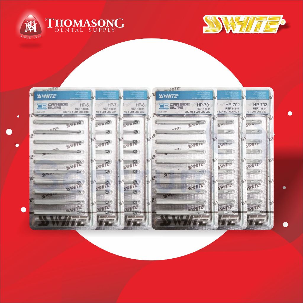 Mata Bur Dental Straight Handpiece Low Speed Carbide Burs SS WHITE