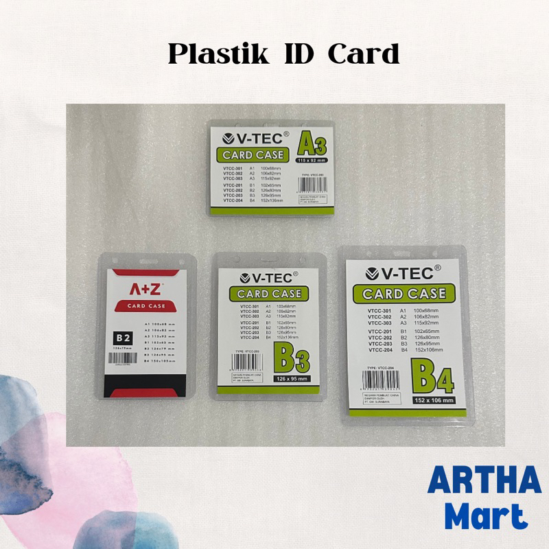 PLASTIK MIKA ID CARD / KEPLEK MIKA / ID CARD MIKA A3, B1, B2, B3, B4 - Pcs