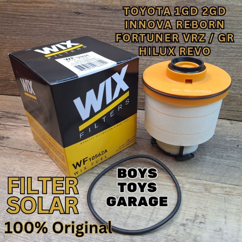 WIX Filter Solar Toyota Hilux Revo 1GD 2GD Innova Reborn Venturer 2016 - 2024 Diesel Fuel Filter WF1