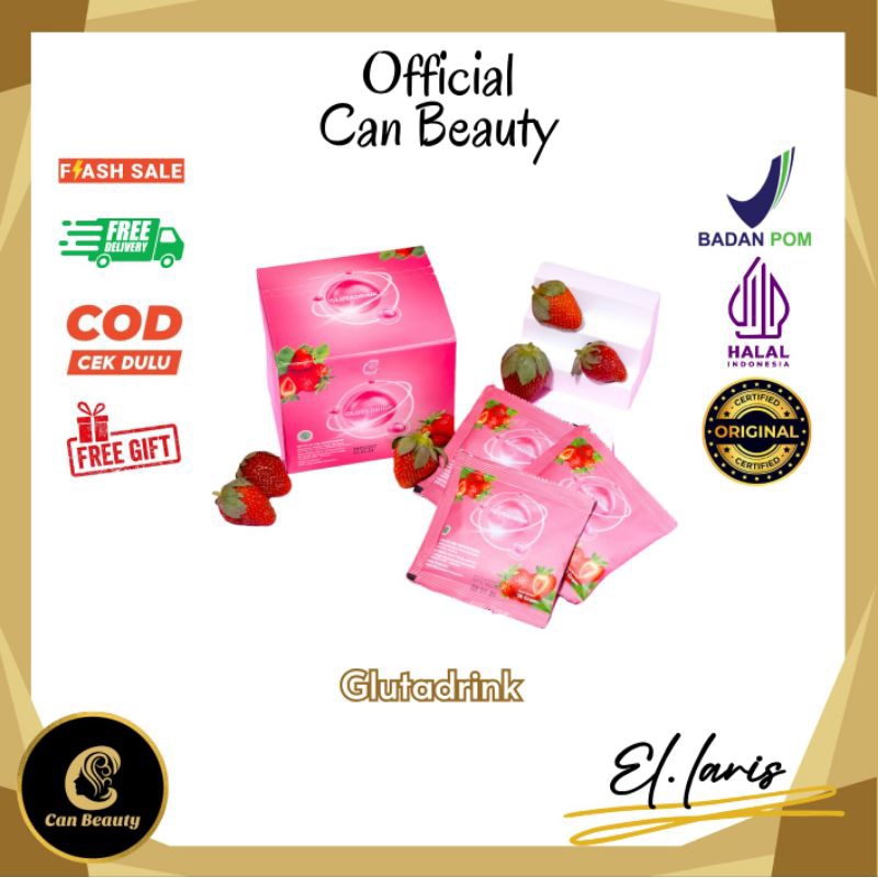 Can Beauty GLUTADRINK , Halal BPOM (100% ori), Skincare Canbe El Laris