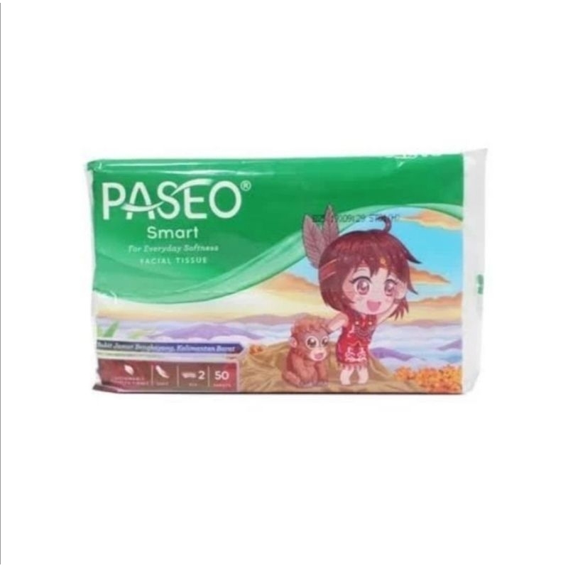 Tissue paseo 50 sheet 2 ply