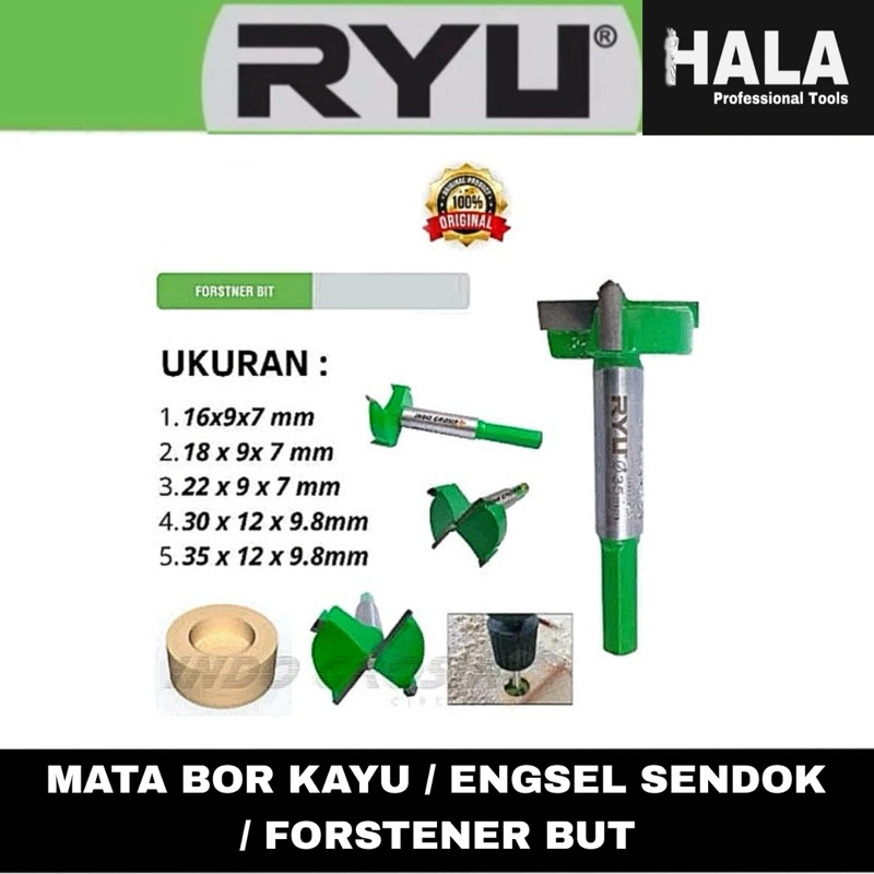 RYU BY TEKIRO || MATA BOR KAYU / MATA BOR ENGSEL SENDOK / FORSTNER BIT