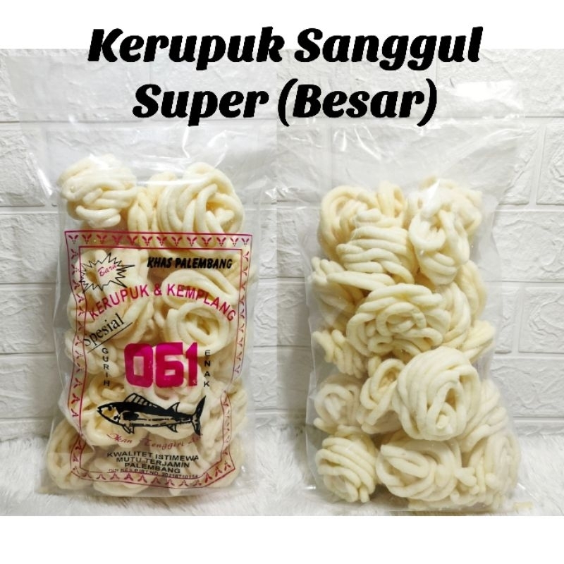 

KERUPUK SANGGUL SUPER UKURAN BESAR - 250 GR ASLI IKAN TENGGIRI PALEMBANG