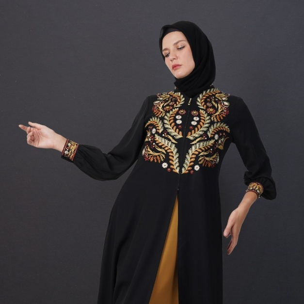 Gamis Hikmat Fashion Original A2119 Pakaian Muslim Wanita