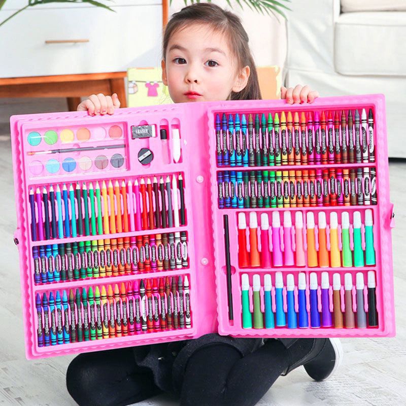 

Set Crayon 150 Pics Alat Lukis Anak Pensil Warna Cat Air Perlengkapan Menggambar