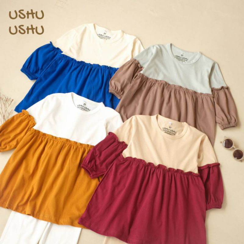Ushu-Ushu Ngaji Series baju setelan Anak Perempuan (Tanpa Hijab)