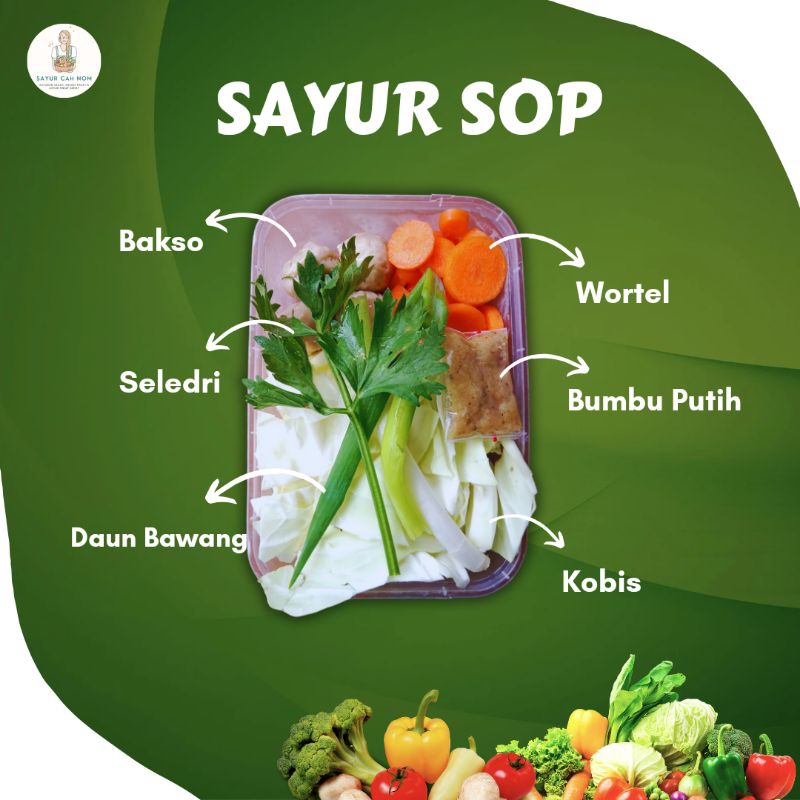 

KHUSUS INSTAN Paket Sayur Sop
