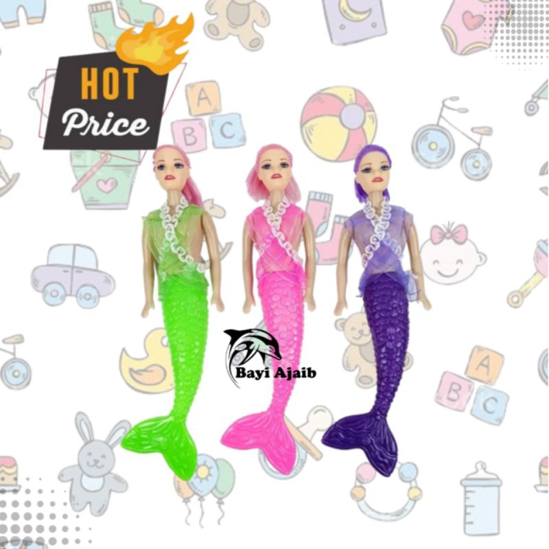 MAINAN BONEKA MERMED PUTRI DUYUNG BONEKA BARBIE PUTRI DUYUNG PLATIK OP MAINAN ANAK PEREMPUAN BONEKA 