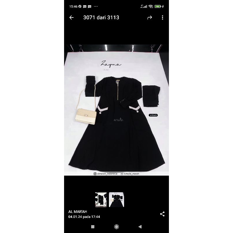 set gamis jetblack kiara