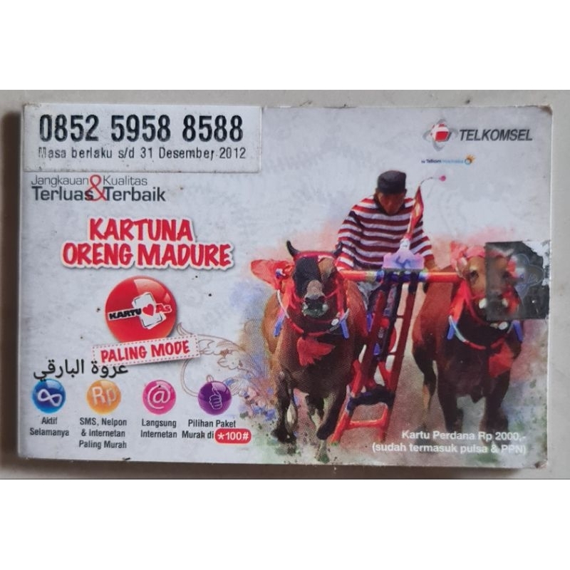 KARTU PERDANA AS madura CANTIK  SAKTI COMBO
