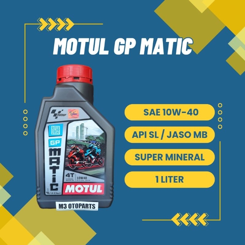Motul GP Matic 10W/40 | 1 Liter - Oli Motor Matic