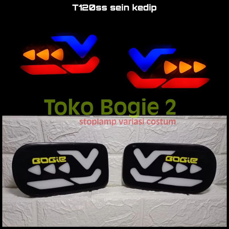 (COD) STOP LAMP VARIASI CUSTOM / LAMPU REM MOBIL T120SS PICKUP - SEIN KEDIP V