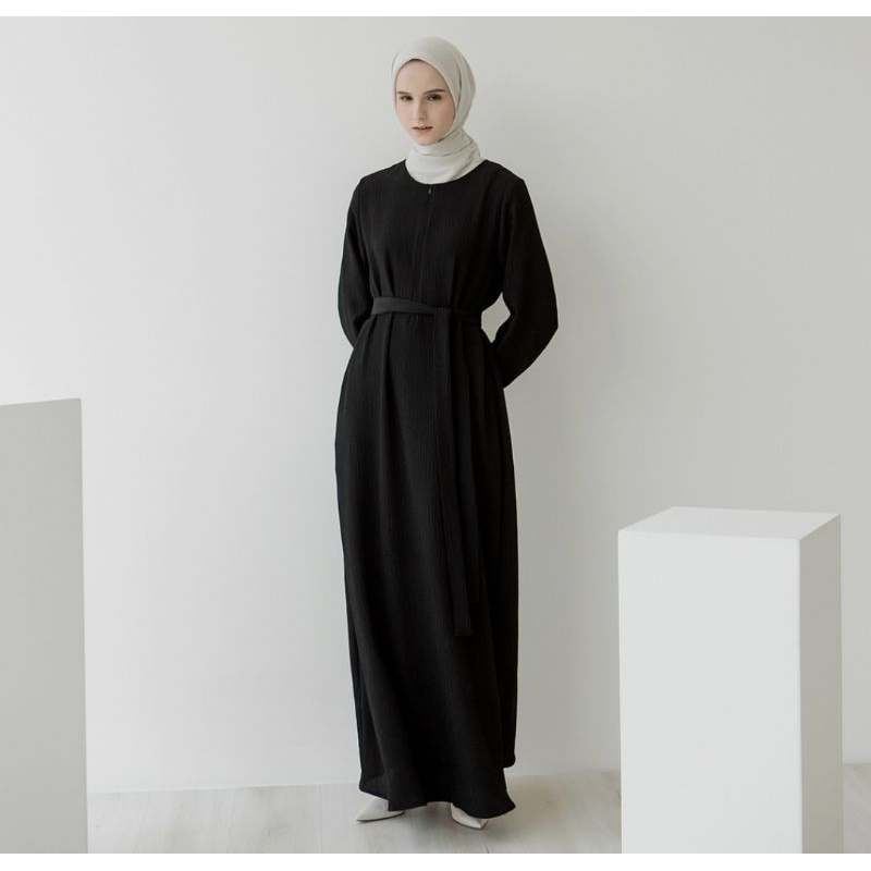 Abaya Hitam Polos Wanita Abaya Turkey Baju Umroh Wanita 2024 Basic Abaya Polos Fashion Muslim Abaya 